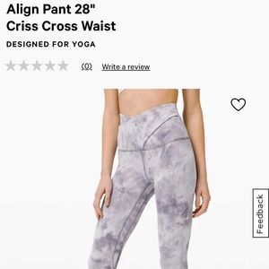 Lululemon Align Criss Cross Legging